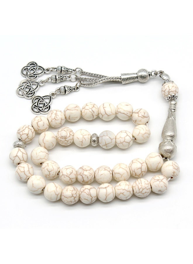 33 Prayer Beads, 10mm Hand-strung - Image 1